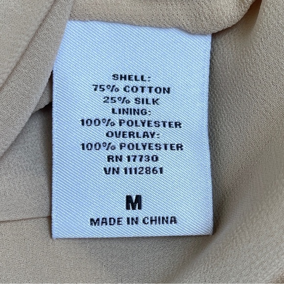 Lela Rose Neiman Marcus For Target Silk Lace Overlay Blouse Women’s Size Medium - Picture 6 of 10